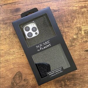 NWT Square by Flaunt iPhone 16 Pro Max elite black crystal elegance Case